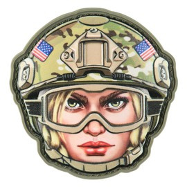 JELVÉNY 3D EMOJI USA GIRL 3 PVC - MULTICAM - M-TAC