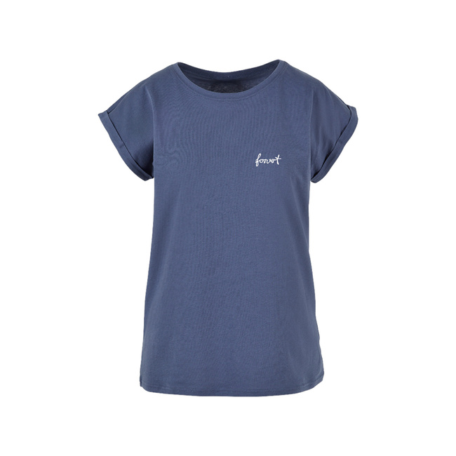 WOMEN'S T-SHIRT - FORVERT PRINT - VINTAGE BLUE - SANTA MARIA - BRANDIT