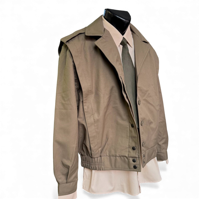 Női Tiszti Kabát - Román Hadsereg Katonai Felesleg - Khaki - Újszerű