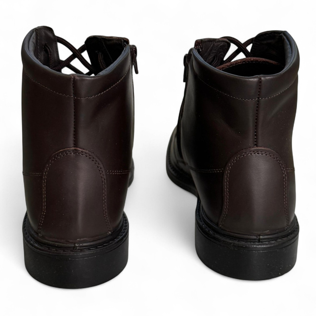 Fűzős Bakancs Személyzetnek, Diákoknak és Kadétoknak - LENOX - Barna