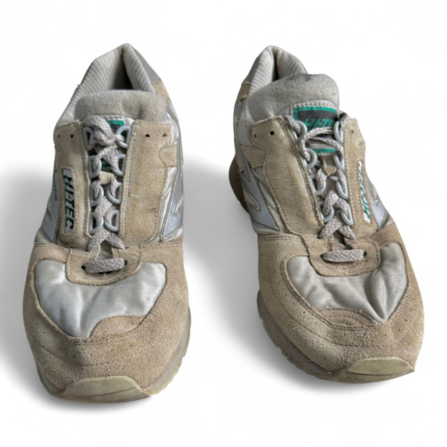 SPORTS SHOES - HI TEC - SILVER SHADOW - BRITISH ARMY MILITARY SURPLUS - WHITE - USED