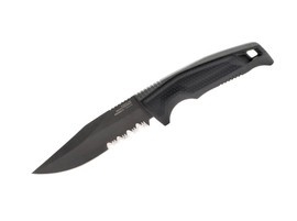 FIXED BLADE KNIFE - RECONDO FX PARTIALLY SERRATED - BLACK