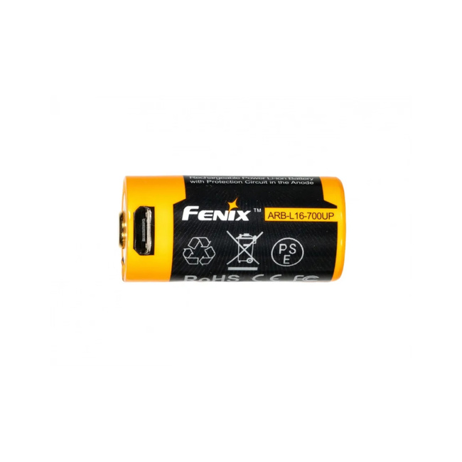 ARB-L16UP rechargeable USB battery (16340 RCR123, 700 mAh) - Fenix