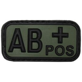 3D VELCRO PATCH - 5 x 2.5 CM - MFH® - FEKETE/OD ZÖLD - VÉRCSOPORT "AB POS"
