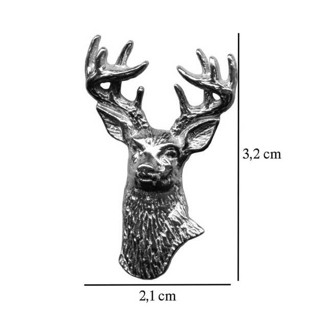 Vadászkalap Tű - Gímszarvas - Ezüst