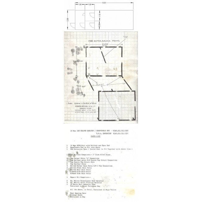 GB Tent, "UCPS", white, new