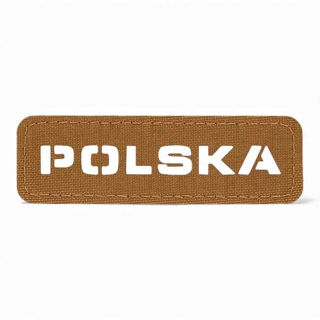 PATCH POLSKA 25 x 80 MM LASER CUT - COYOTE - M-TAC