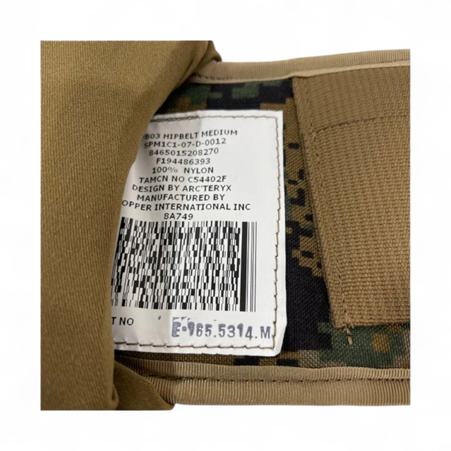 USMC taktikai öv - GEN 2 - Amerikai hadsereg katonai felesleg - Marpat álcázás - Használt
