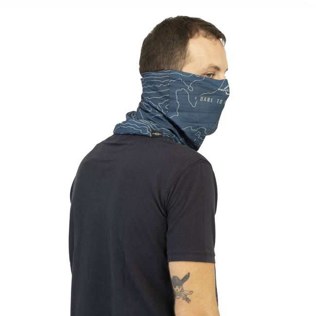 NECK GAITER - SKIRON TOPOGRAPHIC MAP - Pentagon - RAF BLUE