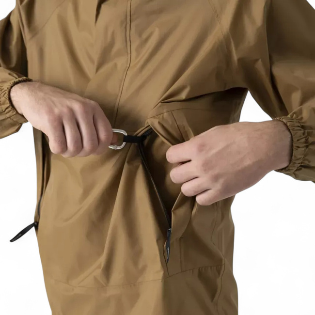 Lightweight Waterproof Rain Jacket - Levanter - Taiga Green - Helikon-Tex