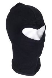 Maszk - BALACLAVA 1-HOLE THIN COTTON FEKETE
