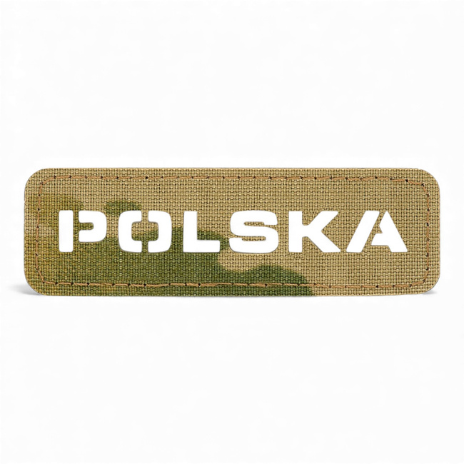 PATCH POLSKA 25 x 80 MM LASER CUT - MULTICAM - M-TAC