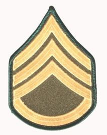 TAPASZ ´U.S. ARMY - STAFF SERGEANT´ PATCH 100 x 75 mm