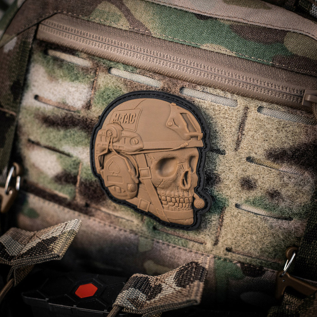 OPERATOR SKULL JELVÉNY - 3D PVC - COYOTE - M-TAC