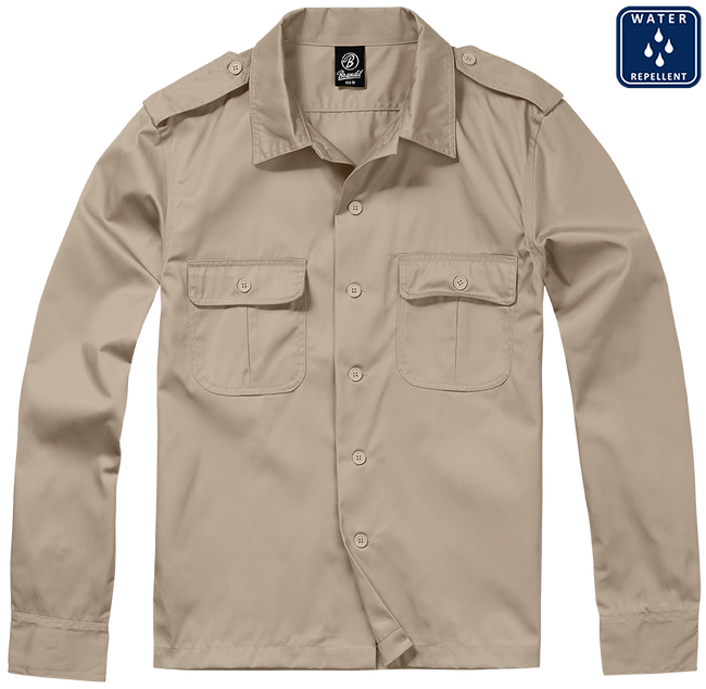 Ing US Hemd 1/1 Arm beige