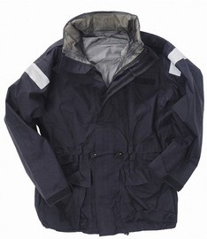 BRIT NEDVES IDŐJÁRÁSI KABÁT - 3 RÉTEGŰ LAMINÁLT - KÉK - HASZNÁLT