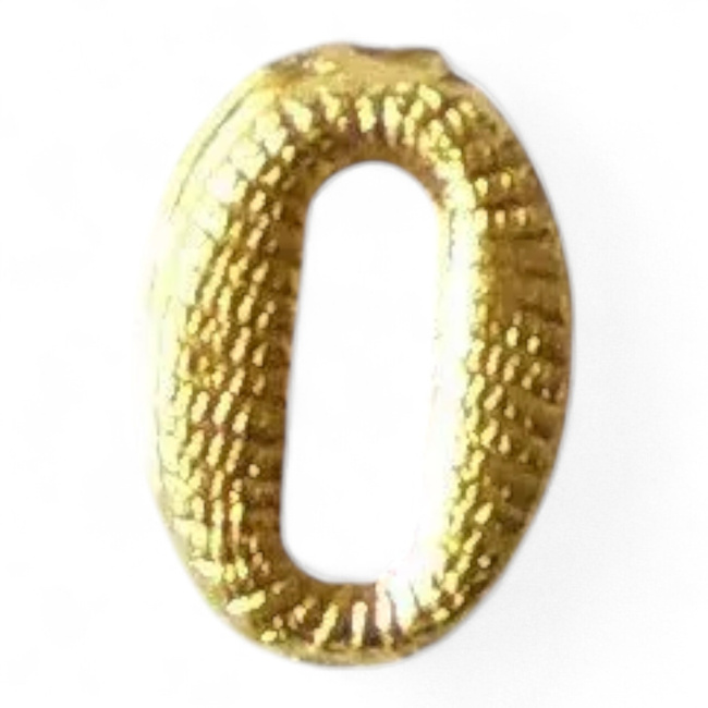 Fém Szám - 0 - Arany - Magyar Hadsereg Katonai Surplus - Mint új