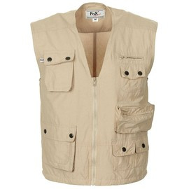 Outdoor Vest, "Microfiber", Coyote