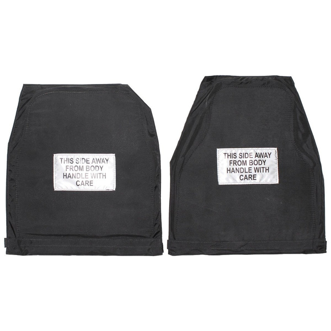 SET OF 2 ORIGINAL OSPREY MK4 BALLISTIC PLATE COVERS - FRONT AND REAR - BRITISH ARMY MILITARY SURPLUS - USED