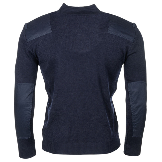 PULLOVER - GERMAN ARMY MILITARY SURPLUS - NAVY BLUE - USED