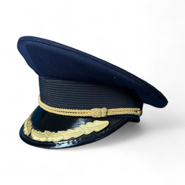 Tiszt sapka - Román hadsereg katonai felesleg RSR időszak - Kék - Újszerű