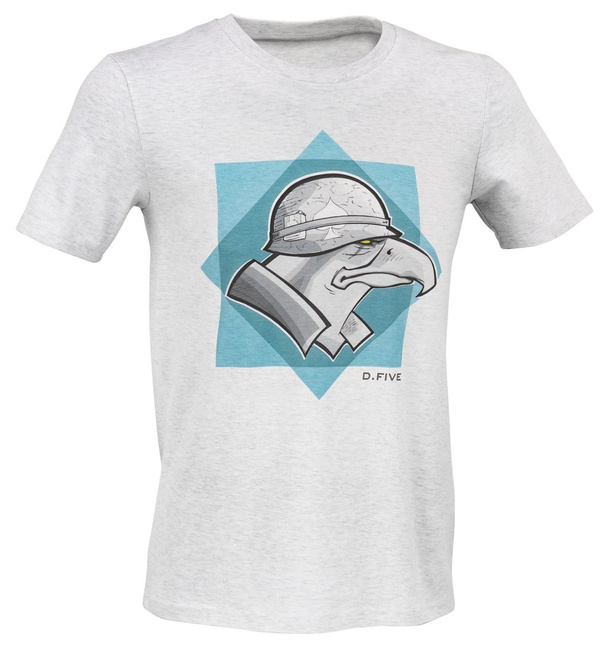 NYOMTATOTT PÓLÓ - SAS SISAKKAL - D.FIVE - SZÜRKE