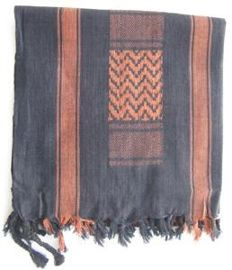 SCARF SHEMAGH BROWN BLACK