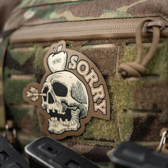 SORRY PATCH (hímzett) - OXFORD MATERIAL - COYOTE - M-TAC