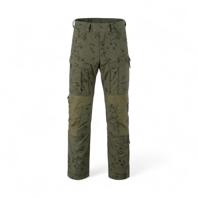 MCDU taktikai nadrág - PolyCotton Stretch Ripstop - Sivatagi éjszakai terepszín / Olíva zöld