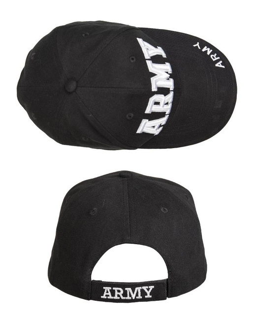 BLACK ′ARMY′ SANDWICH BASEBALL CAP
