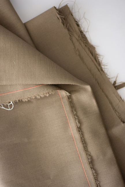 (TOILE) FABRIC PER METER (WIDTH 1,52 M) - KHAKI - ROMANIAN ARMY MILITARY SURPLUS