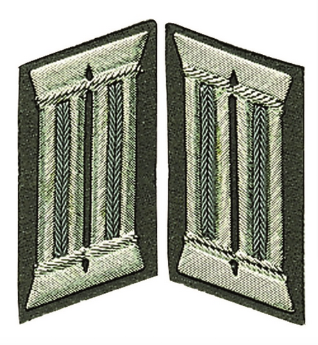 East Germ.green Army Collar Patch Offic.