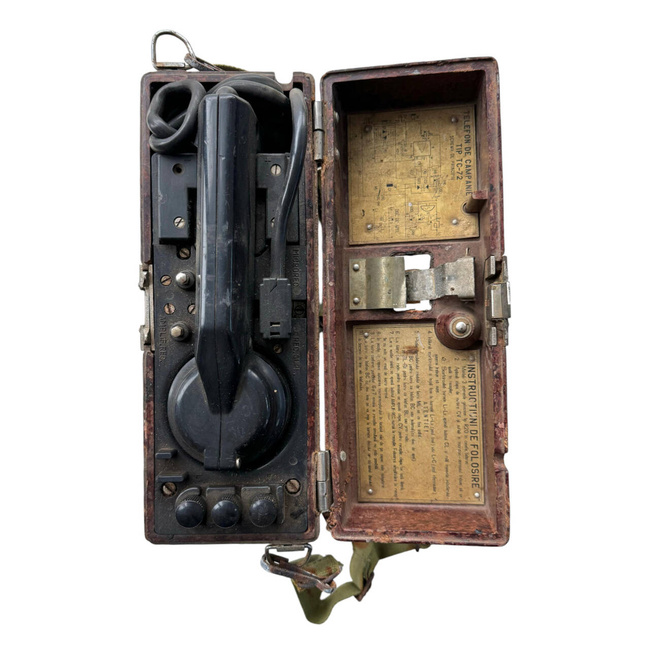 Military Campaign Phone, army, war, collection, old, vintage - Romanian Army Surplus - used