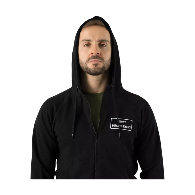 Front Toward Enemy Unisex kapucnis pulóver - Fekete - Helikon