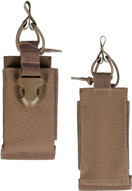 RADIO POUCH WITH HOOK CLOSURE BACKSIDE - Mil-Tec® - DARK COYOTE