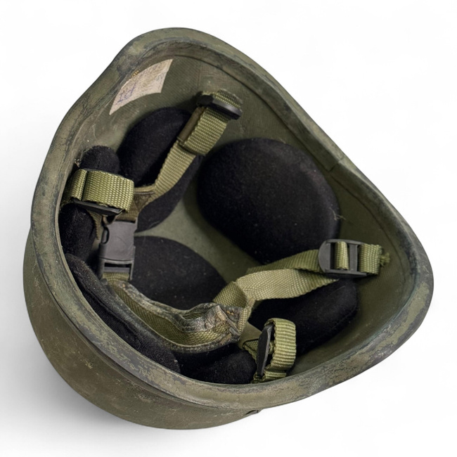 Ballistic Helmet - Military Surplus Romanian Armed Forces - Olive Green - Used / Deco