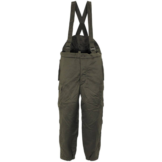 AUSTRIAN BH THERMAL PANTS WITH SUSPENDER - OD GREEN - USED