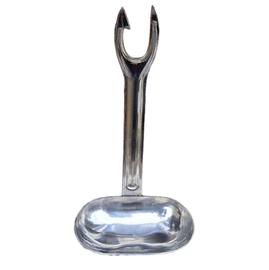 Nagy rozsdamentes acél merőkanál - Katonai felesleg a román hadseregtől