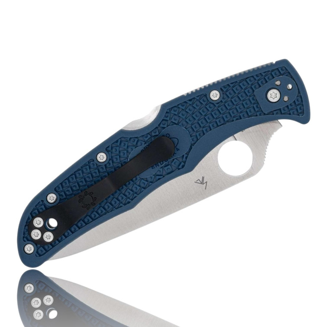 Spyderco Endura 4 Zsebkés - CPM SPY27 Acél - FRN Kobalt Kék Markolat - Sima Élű Penge