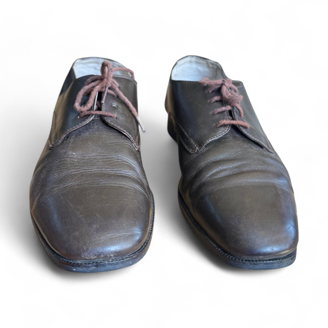 Leather Shoes - MIlitary Surplus Romanian Army - Brown - Used