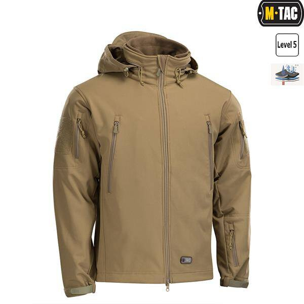 SOFTSHELL JACKET WITH LINING, COYOTE - M-TAC