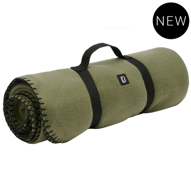 FLEECE BLANKET - OLIVE - BRANDIT