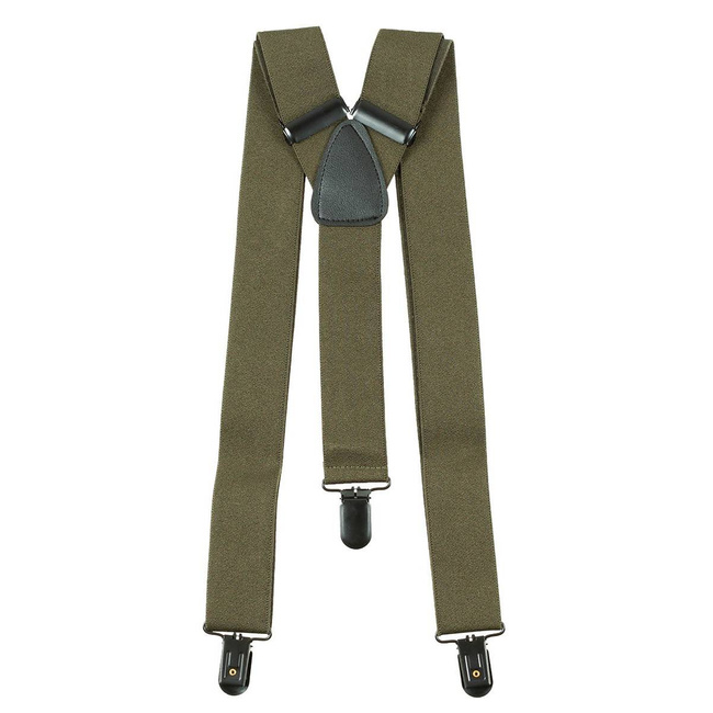 MFH SUSPENDERS - ELASTIC - ADJUSTABLE - OD GREEN