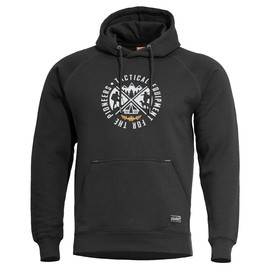 SWEATER WITH HOOD - "PHAETON PIONEERS" - PENTAGON® - BLACK