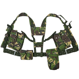 HARNESS, TACTICAL VEST - RIPSTOP CANVAS - DPM CAMO - GENUINE MILITARY SURPLUS ROMANIAN ARMY - NEW