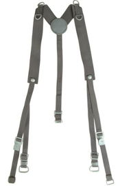 East Ger. Grey Field Suspenders Like New