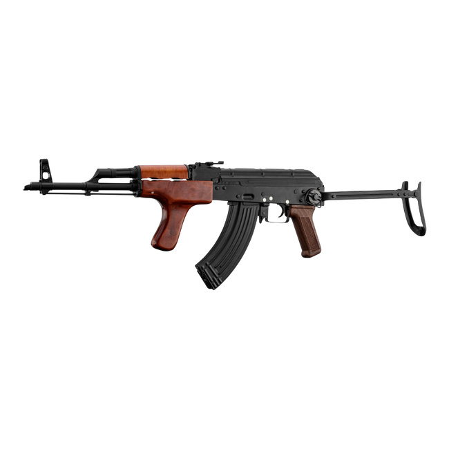 AEG AK AIM Steel & Wood 1.0J replika – Hosszú acél változat fa állvánnyal