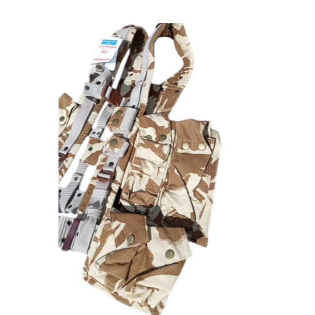 HARNESS, TACTICAL VEST - RIPSTOP CANVAS -  DDPM DESERT CAMO - GENUINE MILITARY SURPLUS ROMANIAN ARMY - NEW