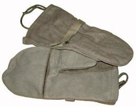 KESZTYŰ AUSTRIAN ARMY O.D. LINED MITTENS HASZNÁLT