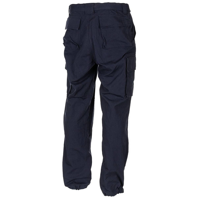 PANTS - POLICE UNIFORM - RIPSTOP - NAVY BLUE - BRITISH MILITARY SURPLUS - USED